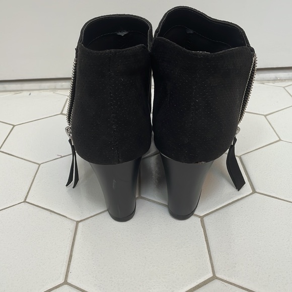 Black Zip Up Booties - Picture 3 of 3
